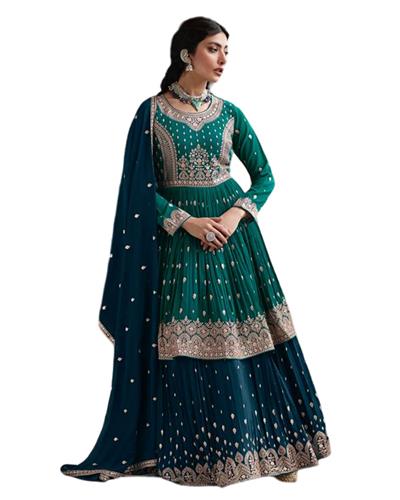 Gulaboo Present Radhika 9432  Embroidery Work Lahengha Suit