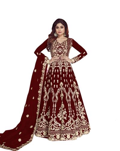 Gulaboo Present Aashirwad 8266 Anarkali Heavy Embroidery Long Suit