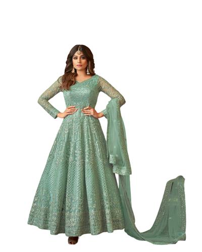 Gulaboo Present Aashirwad 8398 Anarkali Heavy Embroidery Long Suit