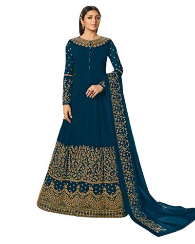 Gulaboo Present Lt 3803  Heavy Embroidery Designer Long Anarkali Suit