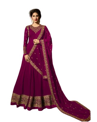 Gulaboo Present Glossy Simmer 9081 Anarkali Embroidery Designer Suit