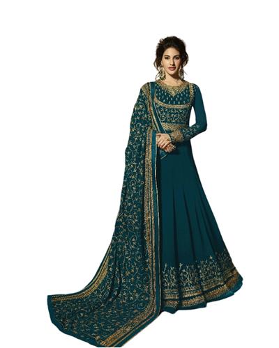 Gulaboo Present Glossy Simmer 9083 Anarkali Embroidery Designer Suit