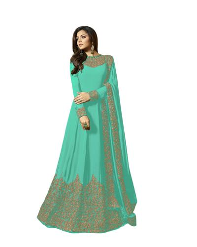 Gulaboo Present Lt 1701  Heavy Embroidery Designer Long Anarkali Suit