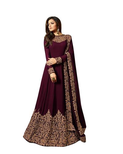 Gulaboo Present Lt 1701  Heavy Embroidery Designer Long Anarkali Suit