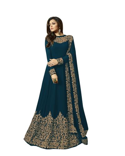 Gulaboo Present Lt 1701  Heavy Embroidery Designer Long Anarkali Suit