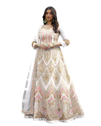 Gulaboo Present Vipul 4628  Heavy Embroidery Designer Long Anarkali Suit