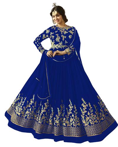 Gulaboo Present Simaar 9016  Heavy Embroidery Designer Long Anarkali Suit
