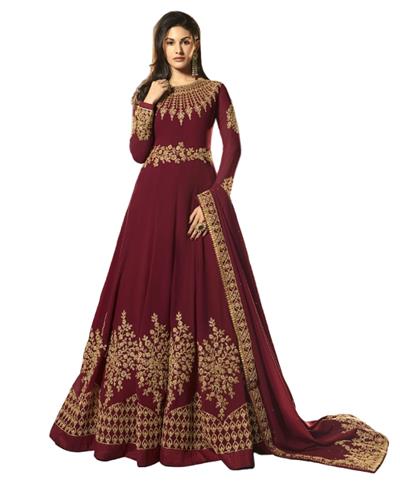 Gulaboo Present Simaar 9054  Heavy Embroidery Designer Long Anarkali Suit