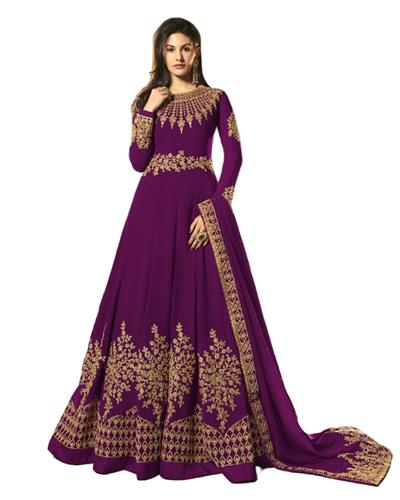 Gulaboo Present Simaar 9054  Heavy Embroidery Designer Long Anarkali Suit
