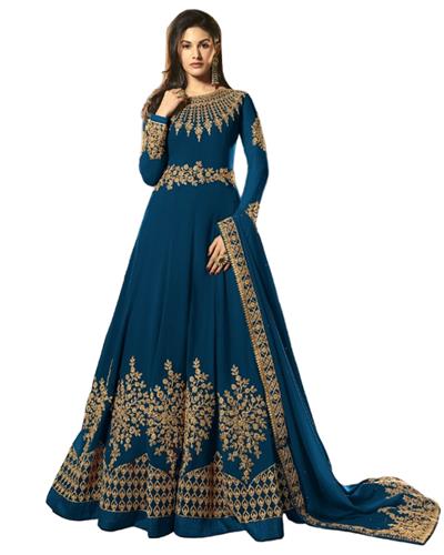 Gulaboo Present Simaar 9054  Heavy Embroidery Designer Long Anarkali Suit